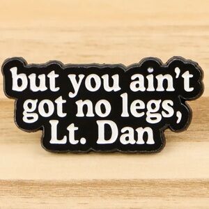 Forrest Gump Quote Enamel Metal Pin, 1994 Comedy/Romance Movie Pin